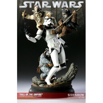 Star Wars Diorama Fall of the Empire (Ewoks vs Stormtrooper)